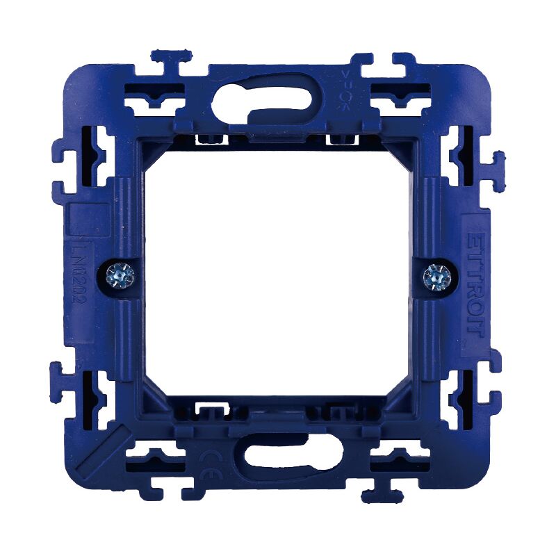 foto del prodotto supporto per placca a 2 moduli, serie space, compatibile con serie bticino living ettroit ln0202