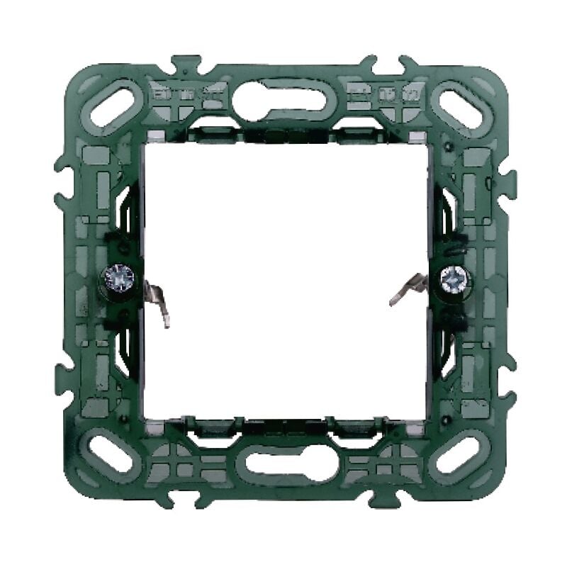 foto del prodotto supporto per placca a 2 moduli, serie starlight, compatibile con serie vimar plana ettroit ev0202