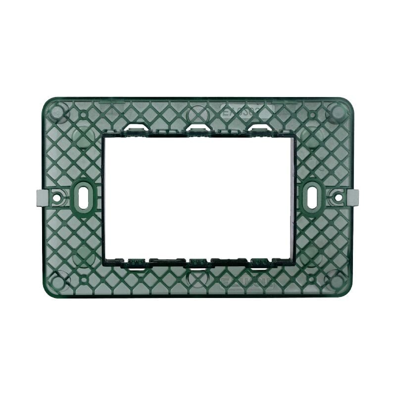 foto del prodotto supporto per placca a 3 moduli, serie starlight, compatibile con serie vimar plana ettroit ev0203