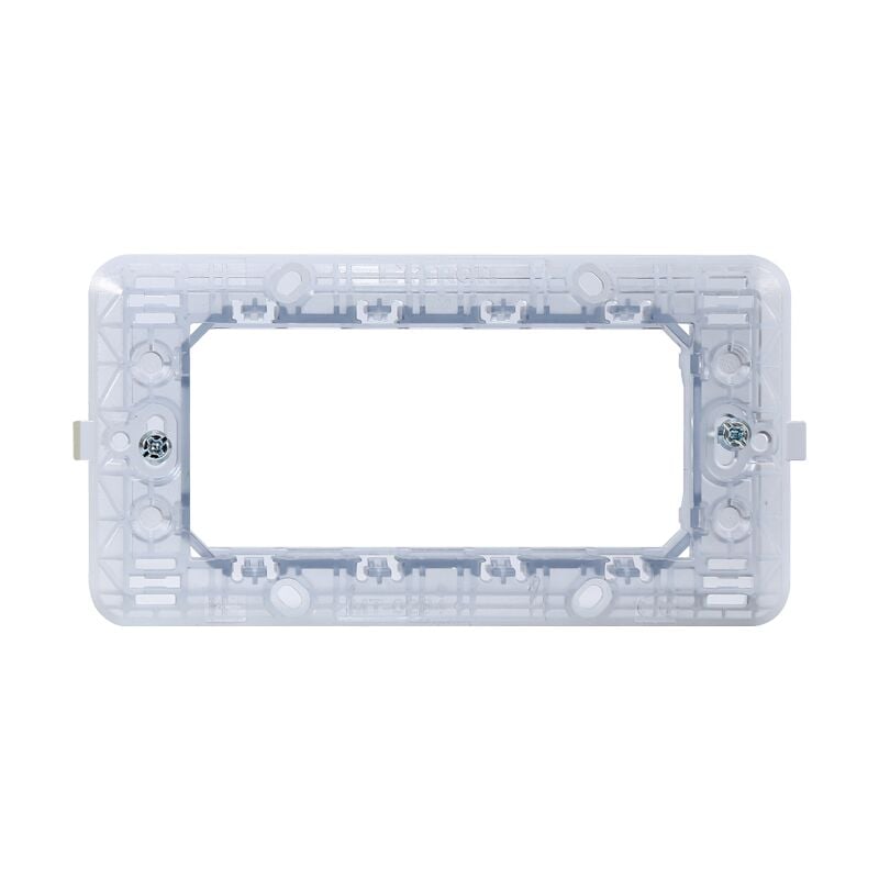 foto del prodotto supporto per placca a 4 moduli, serie solar, compatibile con serie bticino matix ettroit mt0204