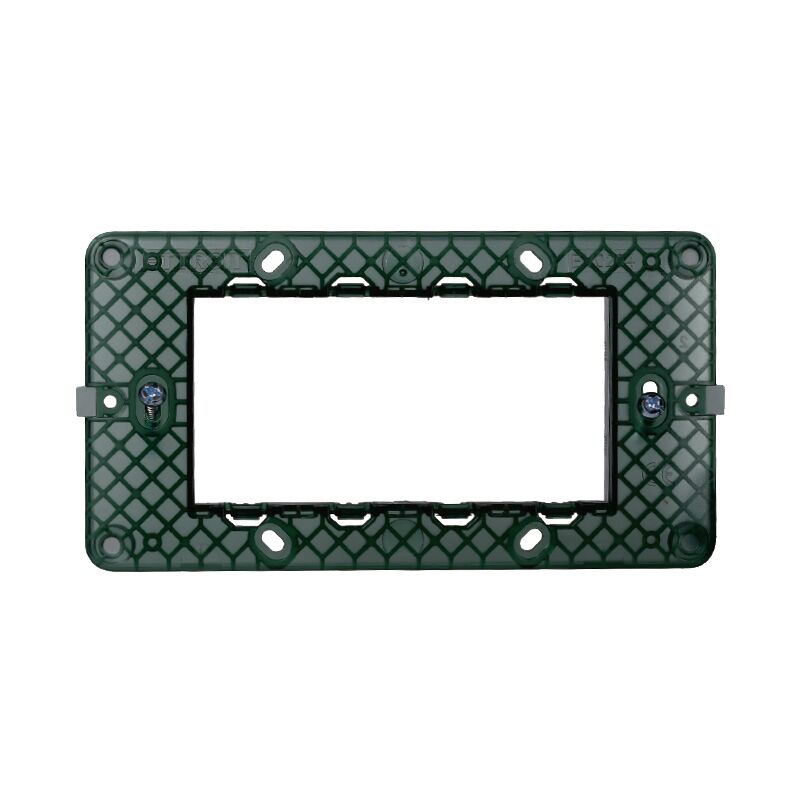 foto del prodotto supporto per placca a 4 moduli, serie starlight, compatibile con serie vimar plana ettroit ev0204