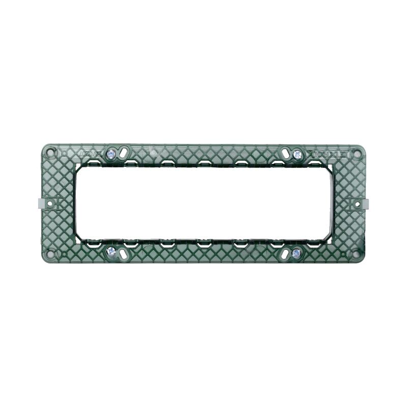 foto del prodotto supporto per placca a 7 moduli, serie starlight, compatibile con serie vimar plana ettroit ev0207