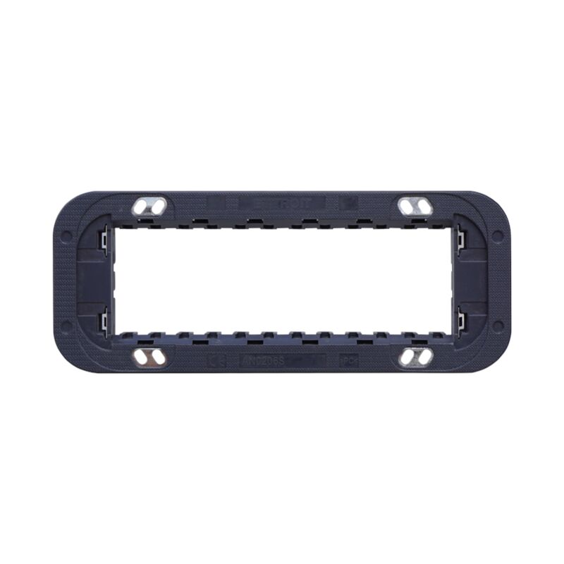 foto del prodotto supporto per placca slim a 6 moduli, serie moon, compatibile con serie bticino axolute air ettroit an0206s