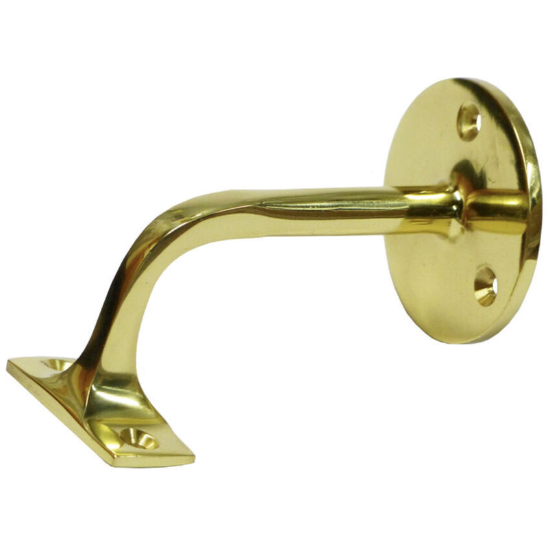 foto del prodotto supporto per ringhiera edm 85590 dorato acciaio ottone lucido 3 viti