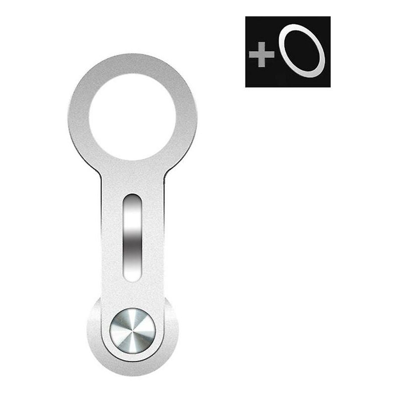 foto del prodotto supporto per schermo per laptop supporto per telefono regolabile con clip per display per doppio monitor argento