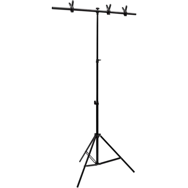foto del prodotto supporto per sfondo a t nero 91x60x 70 200 cm vidaxl