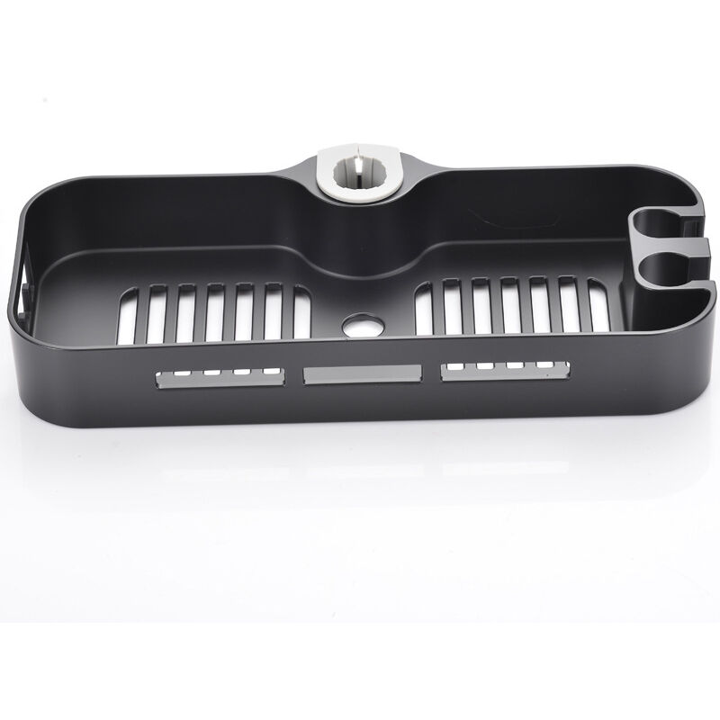 foto del prodotto supporto per soffione doccia adatto per tubi doccia con diametro 22, 24 e 25 mm nero, 1 confezione