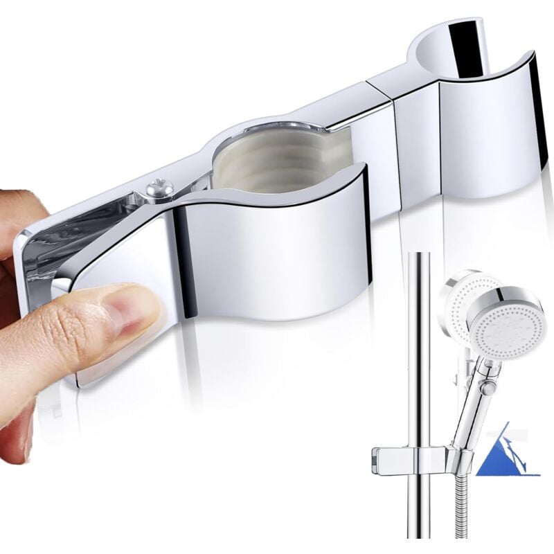 foto del prodotto supporto per soffione doccia, supporto per doccia orientabile, supporto per doccetta, installazioni per bagno, supporto per soffione doccia girevole