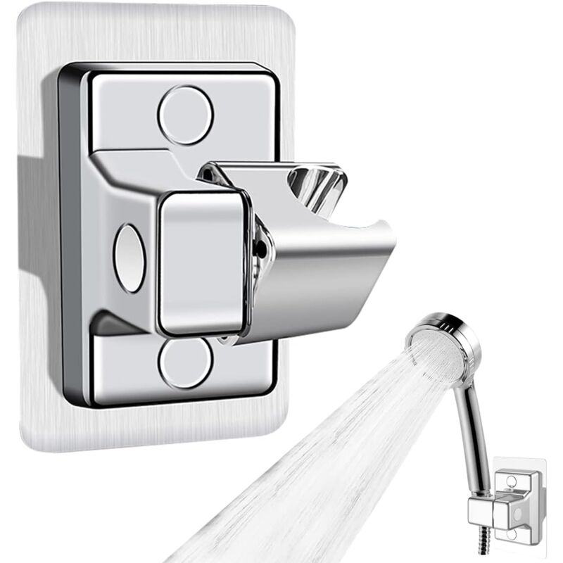 foto del prodotto supporto per soffione doccia, supporto per doccia regolabile a 360 , supporto per soffione doccia in plastica abs, supporto per soffione doccia senza
