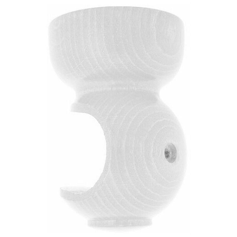 foto del prodotto supporto per soffitto in legno liscio 20x 68 mm. bianco