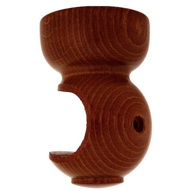 foto del prodotto supporto per soffitto in legno liscio 28x82 mm. noce