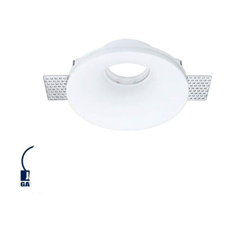 foto del prodotto supporto per spot built in bianco rotondo 130mm 1xgu10 max 35w
