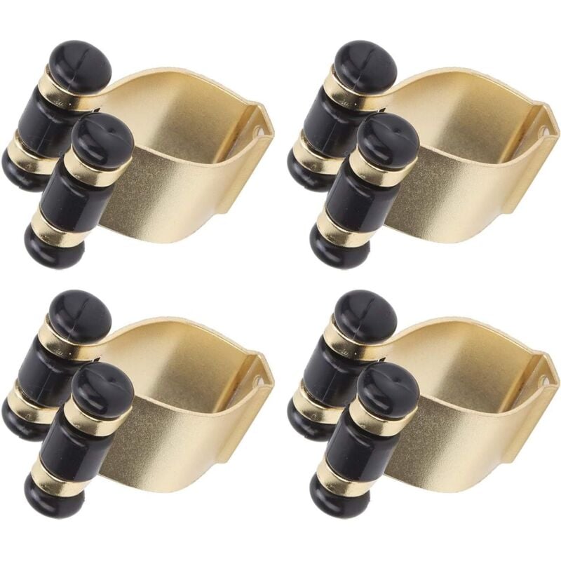 foto del prodotto supporto per stecche da biliardo, 4 pezzi, clip per localizzatore stecche da biliardo, supporto per asta, montaggio a parete - lablanc