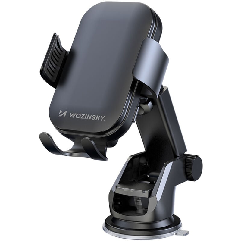 foto del prodotto supporto per telefono con caricabatterie induttivo da 15 w per cruscotto auto, nero