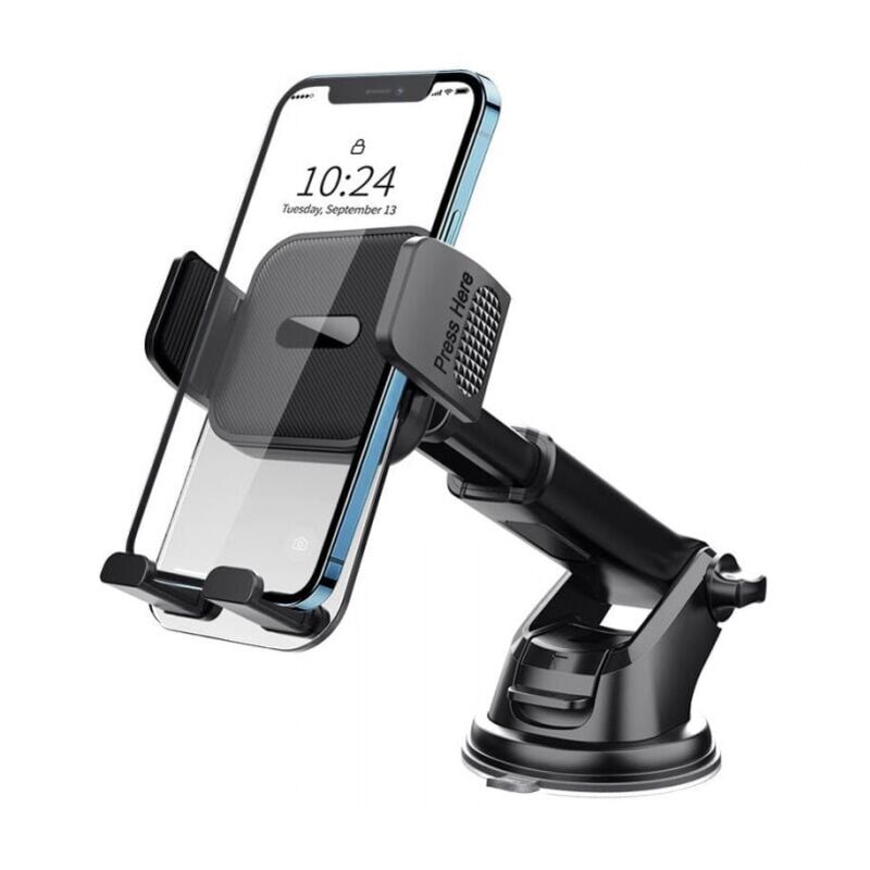 foto del prodotto supporto per telefono da auto, supporto per cruscotto, rotazione a 360 , utilizzo con una sola mano, supporto per parabrezza smartphone da 4 7