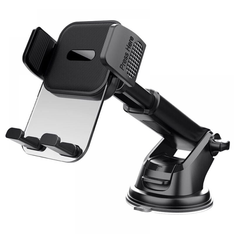 foto del prodotto supporto per telefono da auto, supporto per telefono con ventosa, rotazione a 360 , funzionamento con una sola mano, supporto per parabrezza auto