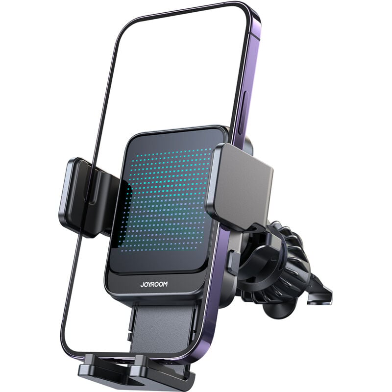 foto del prodotto supporto per telefono da bocchetta di ventilazione per auto con ricarica wireless, nero