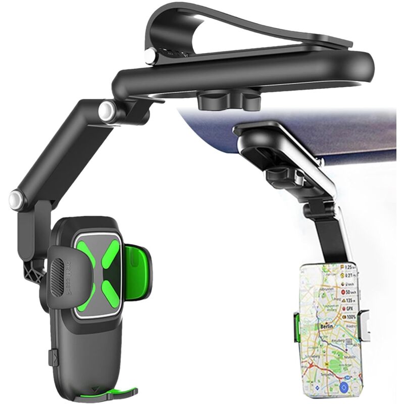 foto del prodotto supporto per telefono da scrivania supporto per telefono da auto multiuso regolabile a 360 gradi supporto per telefono da auto anti vibrazione