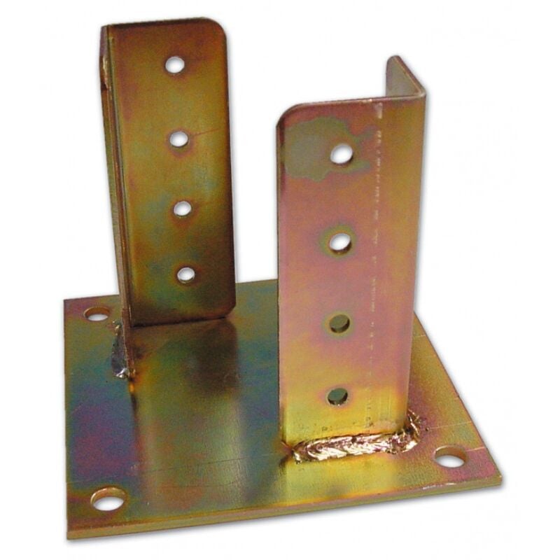 foto del prodotto supporto per travi con piastra 100x100mm zinco 