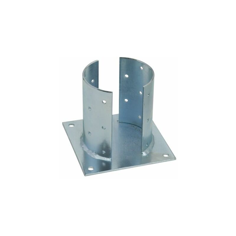 foto del prodotto supporto per travi in legno tonde mm.140 piano mm. 180x180 4 pz