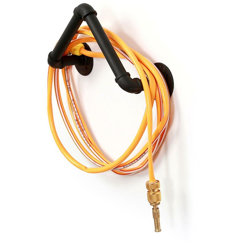 foto del prodotto supporto per tubo da giardino per montaggio a parete per tubo di ferro per gancio per tubo flessibile esterno in metallo resistente, per tubo