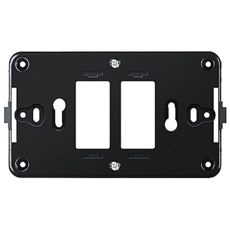 foto del prodotto supporto placca per cassetta tonda e 503 2 posti compatibile magic bticino ticin