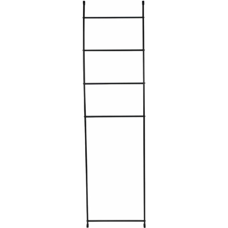 foto del prodotto supporto porta asciugamani verniciato nero cm 44x10,5xh.150. in metallo.