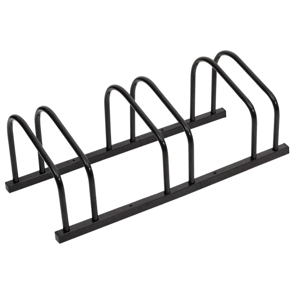 foto del prodotto supporto portabici per 3 biciclette in acciaio nero 02 0004575