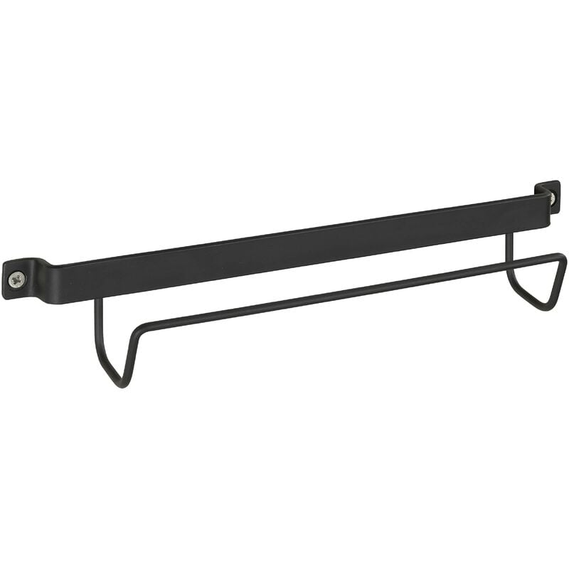foto del prodotto supporto portascala supporto da parete per scale, metallo laccato, 33.5 x 6.5 x 7 cm, nero wenko