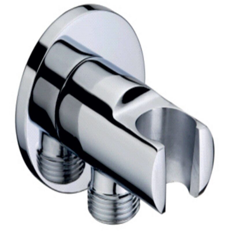 foto del prodotto supporto presa acqua tondo in ottone cromo mod. ares