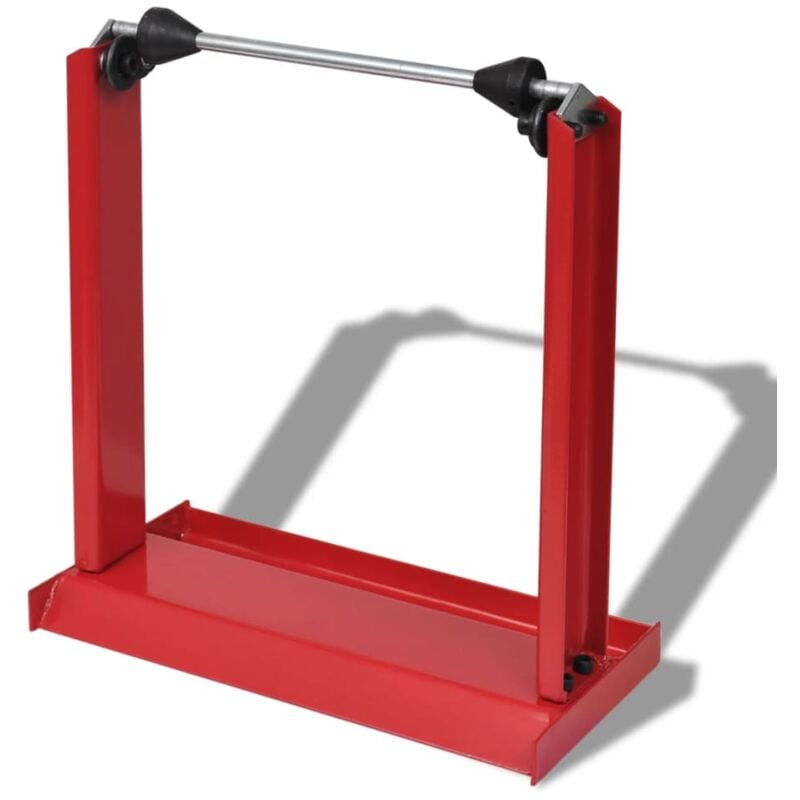 foto del prodotto supporto professionale bilanciamento ruote motocicletta rosso vidaxl