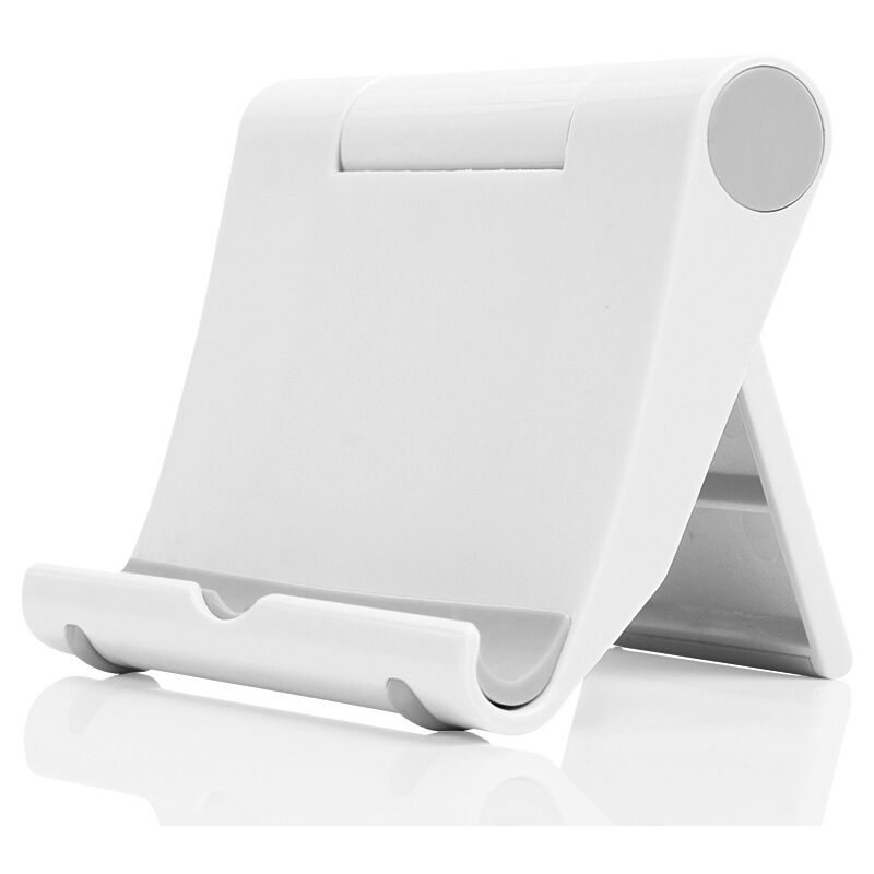 foto del prodotto supporto regolabile per telefono cellulare da scrivania, compatibile con la maggior parte degli iphone, samsung e altri smartphone bianco