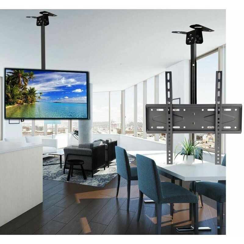 foto del prodotto supporto soffitto per tv staffa braccio regolabile da 26 a 60 pollici max 55kg
