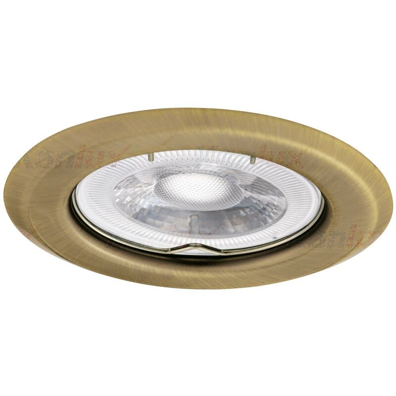 foto del prodotto supporto spot integrato rotondo argus tappetino in ottone