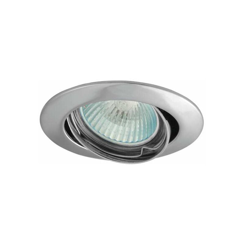 foto del prodotto supporto spot integrato rotondo orientabile vidi chrome