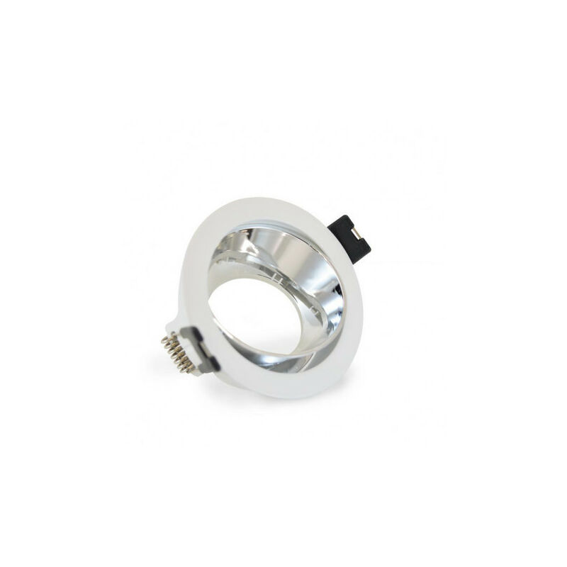 foto del prodotto supporto spot led rotante orientabile 30 silver ip20 80mm foratura 70mm