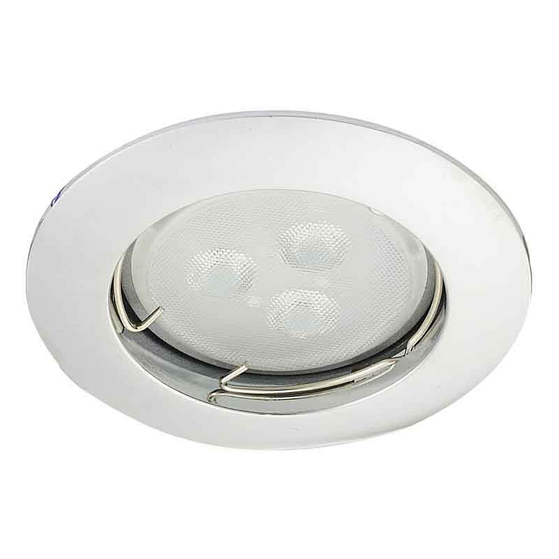 foto del prodotto supporto spot recesable gu5.3 mr16 dc12v chrome round ip20 perforazione 55mm