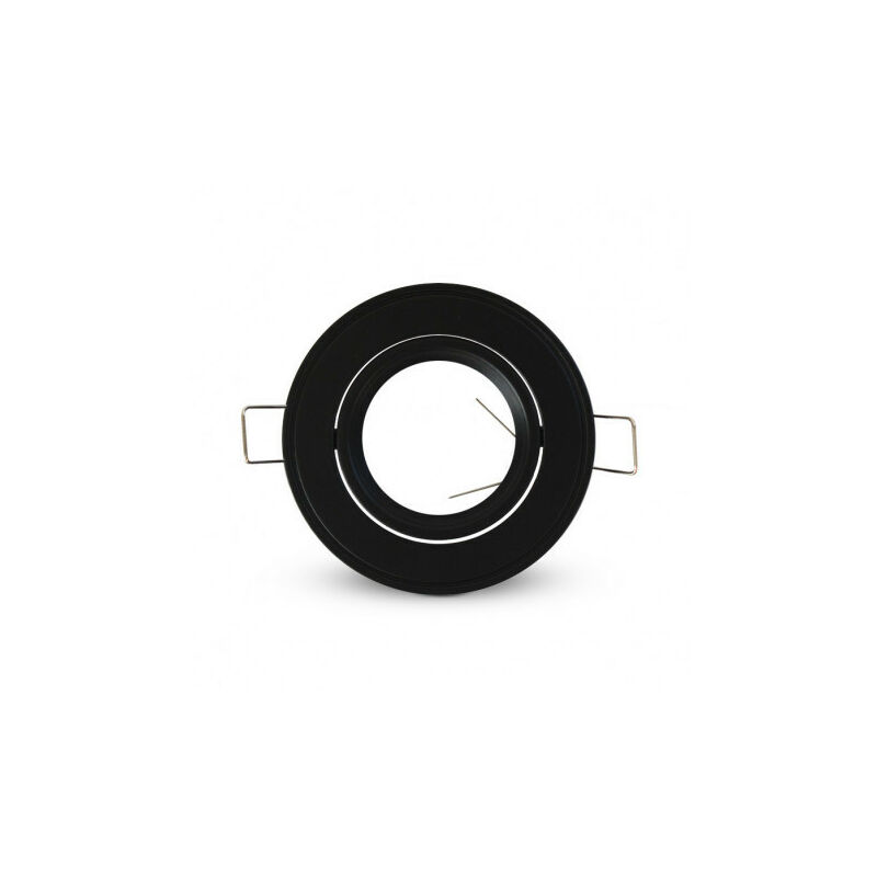 foto del prodotto supporto spot recessable soffitto rotondo orientabile 60 nero 86 mm