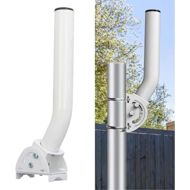 foto del prodotto supporto starlink, supporto da parete starlink per parabola rettangolare v2, kit internet starlink, kit di montaggio j pole per antenna satellitare