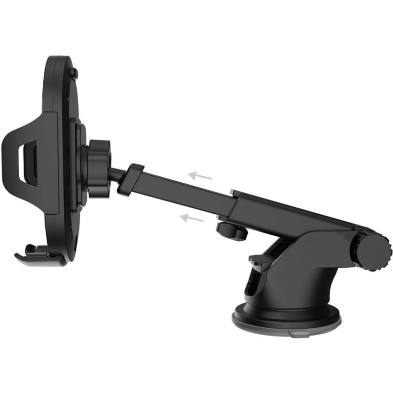 foto del prodotto supporto telescopico a gravità per auto per parabrezza o cruscotto, nero