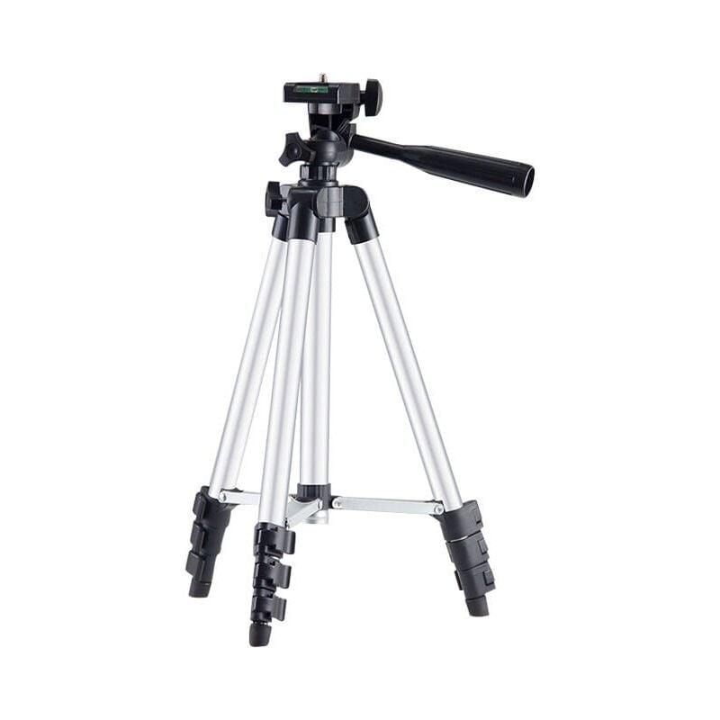 foto del prodotto supporto treppiede telescopico per livella laser, livella a bolla, laser rotante a croce, livella laser da cantiere, compatibile con dewalt makita,