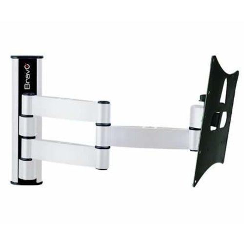 foto del prodotto supporto tv bravo lcd10b 23 40, max kg 20, attacco max 10x10cm, adat. 20x10 20x20 white orientabile 10 15 