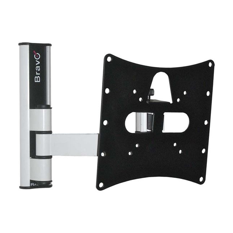 foto del prodotto supporto tv lcd 9 101 bianco 23 40 parete inclinabile rotante alluminio bravo