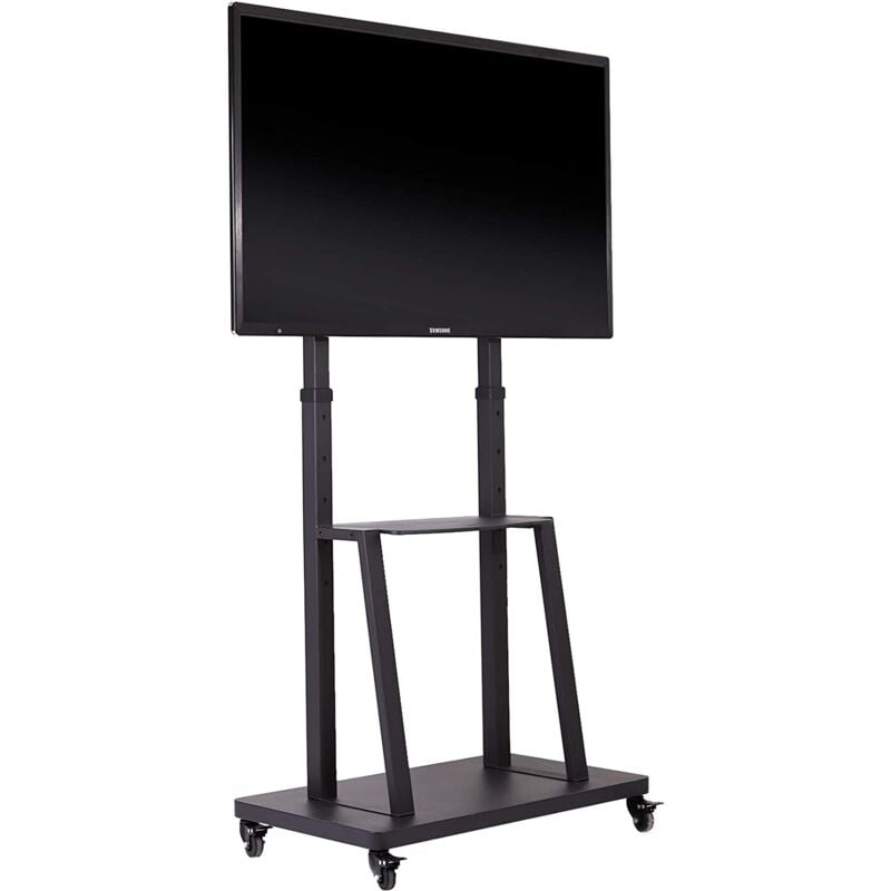 foto del prodotto supporto tv mobile con rotelle 32 80 pollici, portata 65kg, altezza regolabile, max vesa 600x400mm