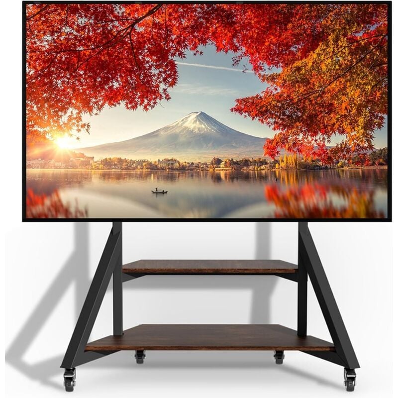 foto del prodotto supporto tv mobile con rotelle per 40 75 pollici