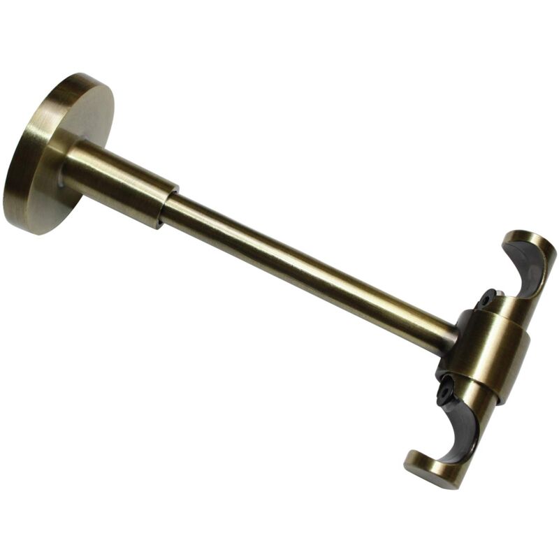 foto del prodotto supporto universale a soffitto aperto per 16 mm, in ottone anticato, acciaio, 13,5 cm, steel, 13.5 cm gardinia