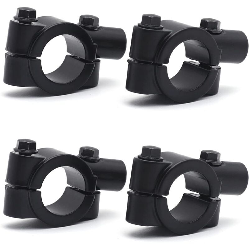 foto del prodotto supporto universale per specchietto retrovisore per moto da 10 mm, confezione da 4, adattatore per clip per specchietto retrovisore per bici