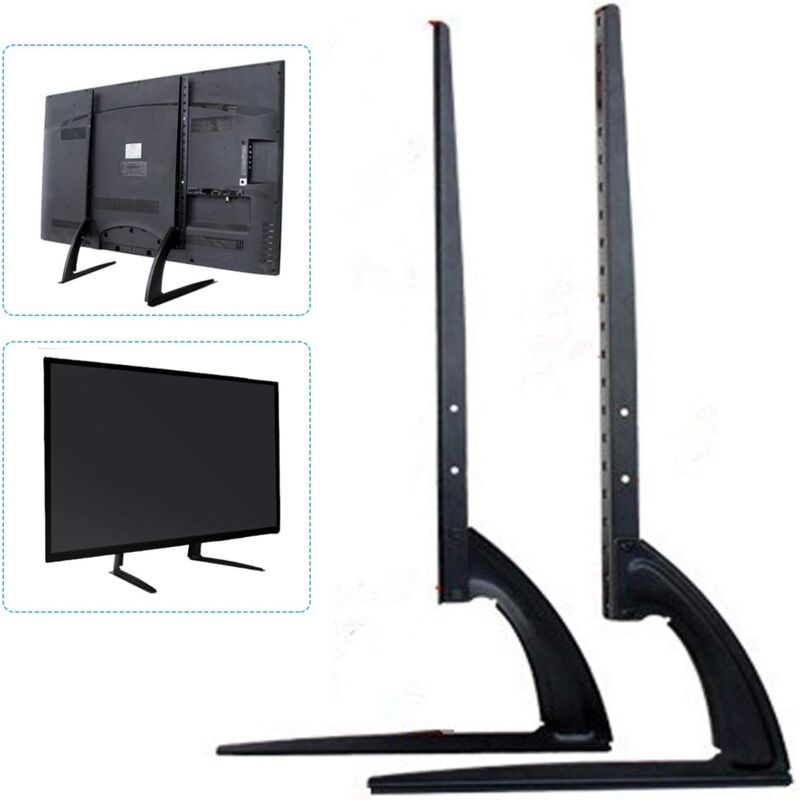 foto del prodotto supporto universale per tv 1 paio di supporti per tv lcd led piatto e curvo, altezza regolabile fino a 693 x 355 mm fino a 35 kg
