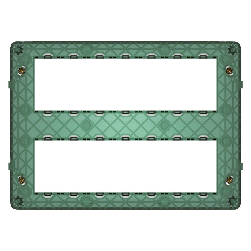 foto del prodotto supporto vimar plana 14 moduli 7 7 con viti per scatole 14620