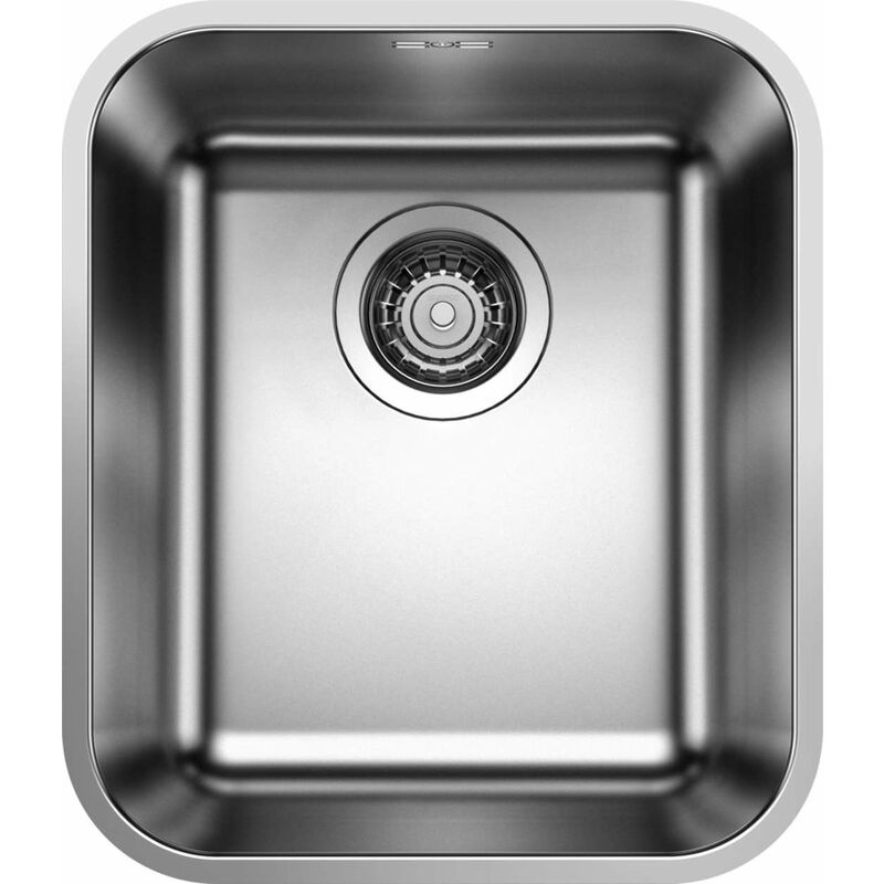foto del prodotto supra 340 lavello, 37x43 cm, acciaio inox spazzolato 518199 blanco